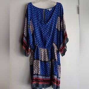 3 For $25🚨American Eagle Outfitters Blue Floral Bohemian Dress